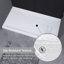 Base et bacs de douche Base de douche blanche à seuil simple l 72 po x P 36 po avec ensemble de bonde et couvercle de bonde inclus, antidérapant-103978989