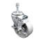 Roue en acier pivotante roulette à tige filetée 3/4 po SCC