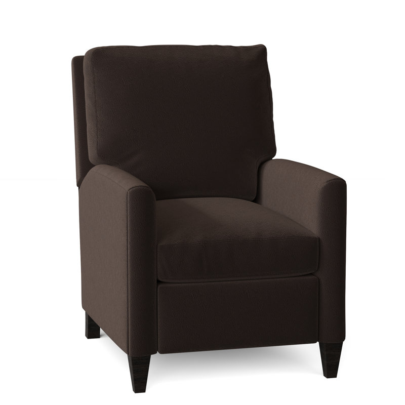 Charlotte Recliner, Aline Light Gray Stonewash Genuine Leather, Cobblestone, Power
