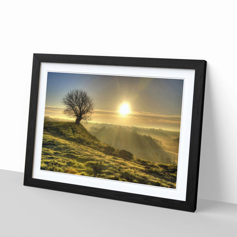 Single Picture Frame Print, Black