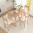 4-Piece Solid Wood Bar Height Farmhouse Dining Table Set-1776988656-1776988662