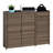 Latitude Run® Doerfler 47.6'' W Water Resistant Cabinet Deck Box in Brown