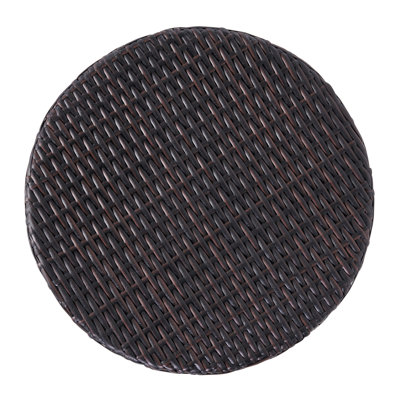 Kingstown RD Barrel Side Table,  Outdoor Wicker End Table