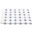 Kinetic 1x2 Circles Polished Thassos and Carrara Marble Mosaic Tile