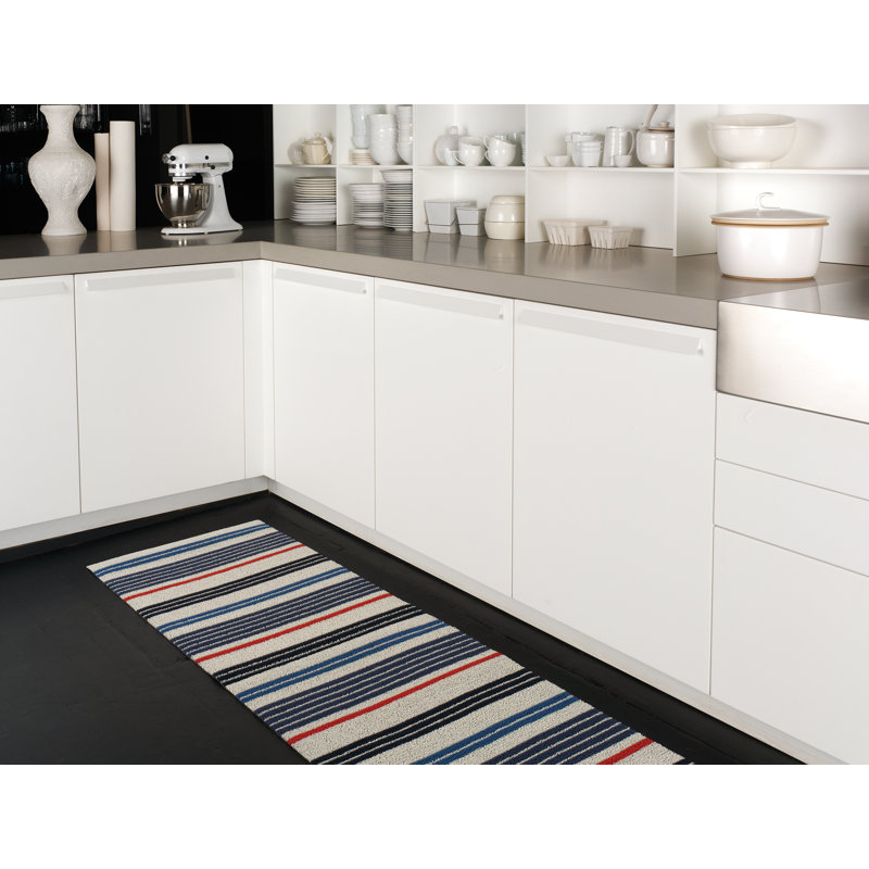 Striped Indoor / Outdoor Doormat, Montauk, Rectangle 61 x 91cm