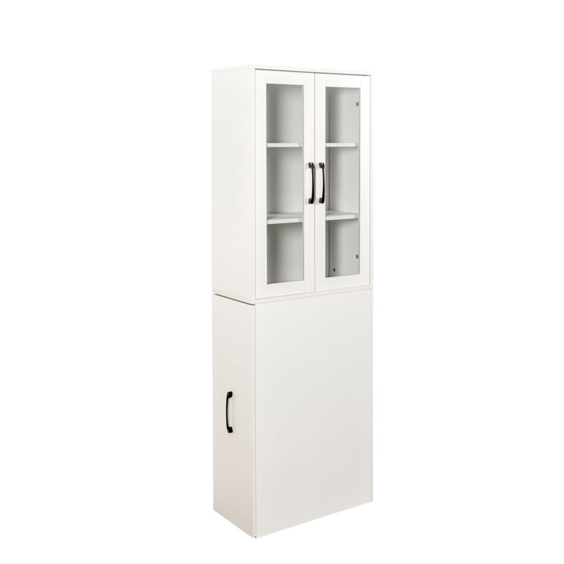 Armoire de rangement pour présentoir, Blanc