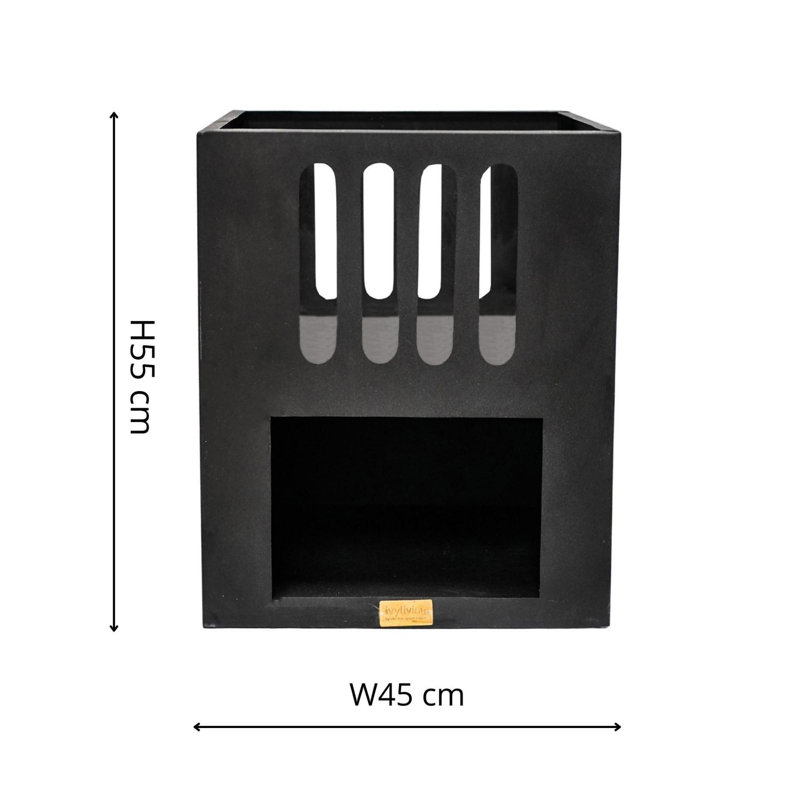 Rectangle Steel Wood Burning Fire Pit