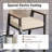 45" H Patio Bar Stool with Cushion
