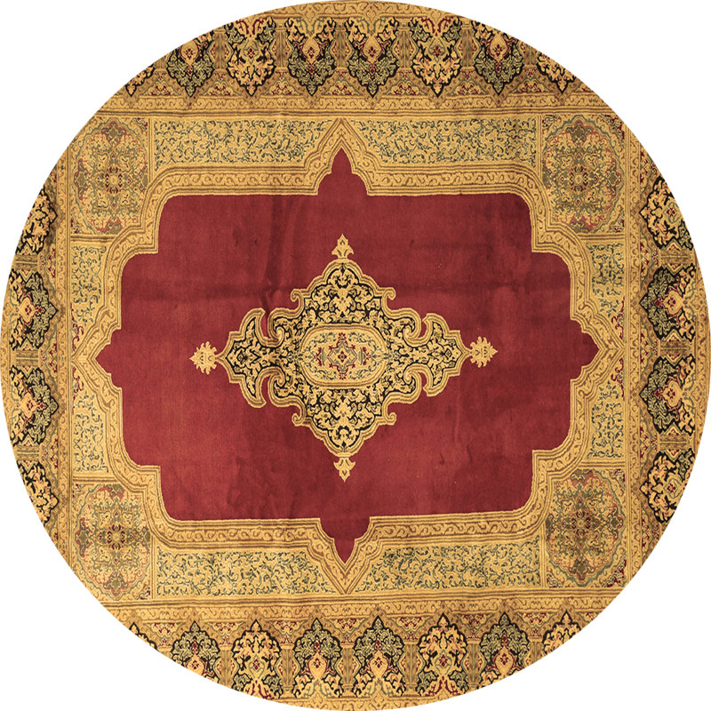 Tapis brun traditionnel Traditional 1826, Rond 6 pi