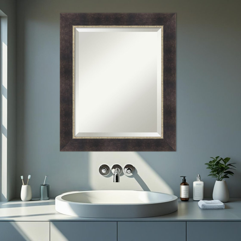 Miroir de salle de bain mural Odin, 24,75 po x 20,75 po