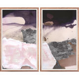 Quartz Diptych White Painting by ZBC House Art