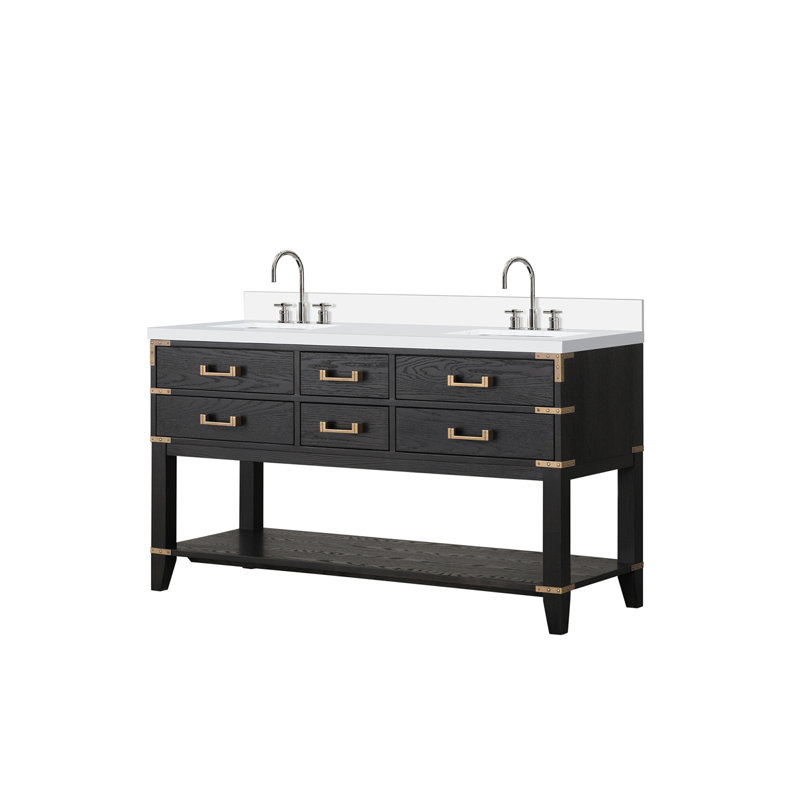 Double Bath Vanity with Quartz Top
