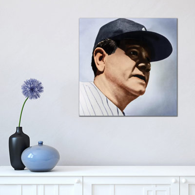 Babe Ruth (1895-1948) 1 Piece Wrapped Canvas Painting