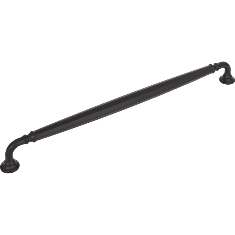 Barrow Bar pull, Flat Black, 12" Center to Center