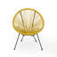 Ensemble de 2 chaises en rotin de polyéthylène pour patio, avec structure en acier-629197222
