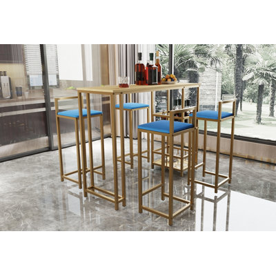 Ensemble de table de bar 5 pièces 5 pièces