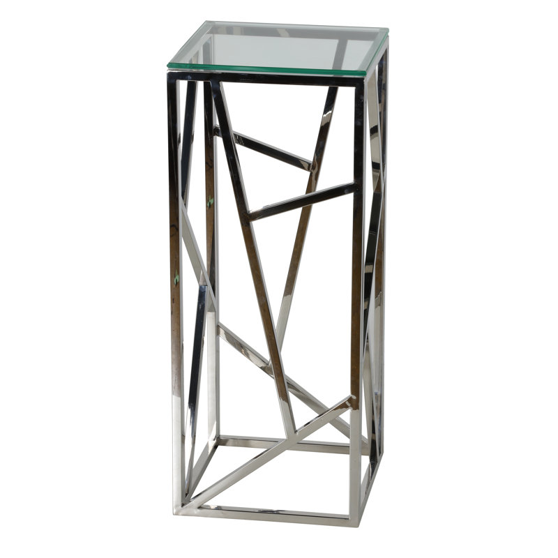 Glass Top End Table