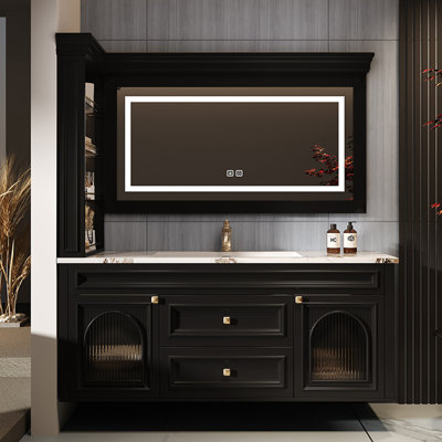 French style retro bathroom cabinet