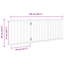Sapin en bois massif 59,1 po Vidaxl