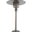 Chauffe-terrasse 46000 - Acier inoxydable, gris acier, chauffage constant au gaz pour profiter des soirées extérieures chaudes