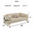 Zen Modern Textured Fabric Sofa