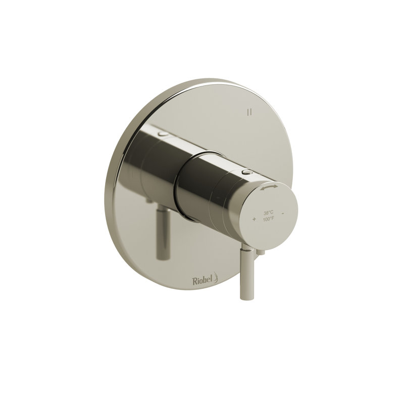 Garniture thermo-équilibrée 1/2 "avec 3 fonctions Riu, Nickel poli