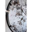 Miroir de décoration murale industriel en métal, 31,5 po x 0,7 po x 31,5 po, noir, 15,8 lb