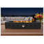 Table de foyer rectangulaire au propane de 71 cm (28 po) avec pare-vent, chauffage de terrasse extérieur de 40 000 BTU, structure en acier noir et billes de verre