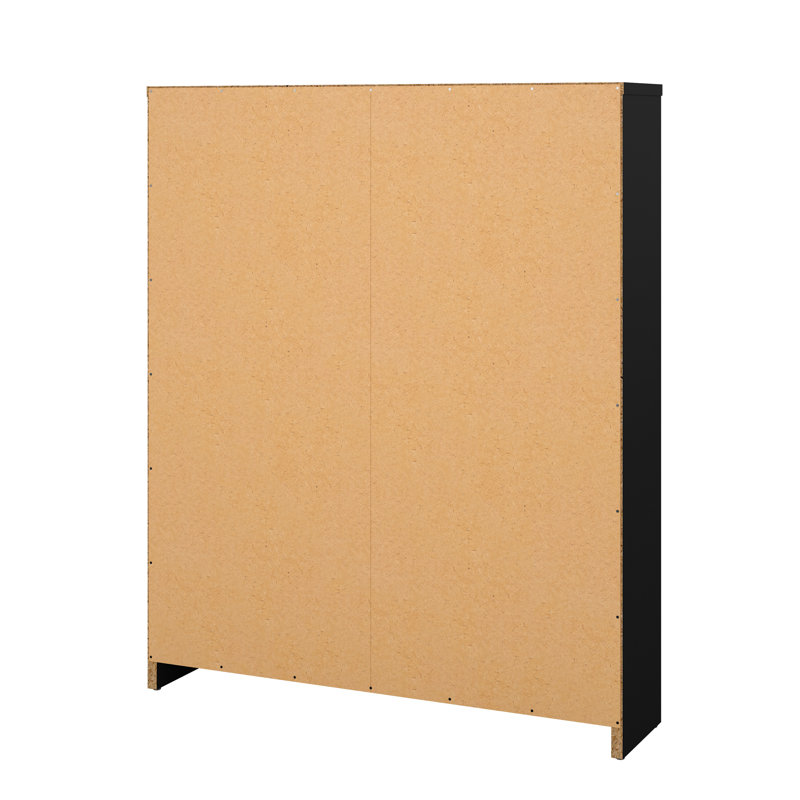 Aula 6 Pair Shoe Storage Cabinet, Black