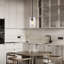 Thamar 1 -Crystal Hemisphere Pendant Light,Kitchen Pendant Lighting Over Island-391278281