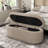 Bessler Grady 46.8"W Upholstered Bench With Hidden Storage Compartment-773776651