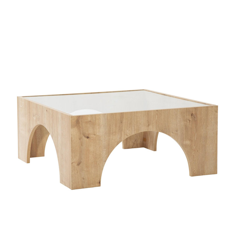 Glorias Coffee Table, Transparent, Oak