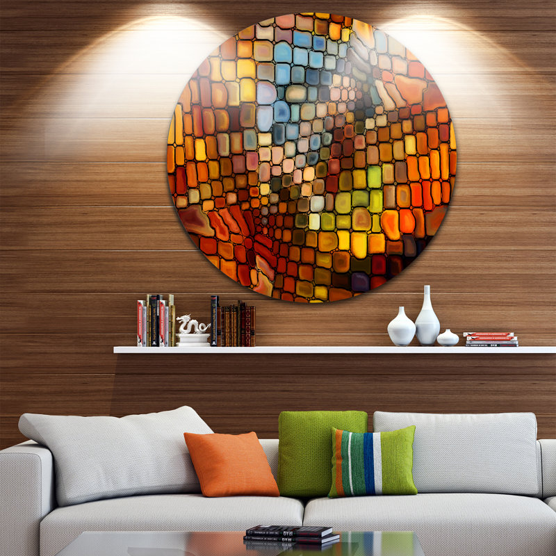«Dreaming of Stain Glass», impression sur métal, H 38 po x l 38 po x P 1 po