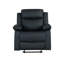 Canapé inclinable 3 pièces blanc avec causeuse et fauteuil inclinable avec lumières DEL Blanche