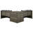 Dawuan 2 Seater Rattan Corner Sofa Set