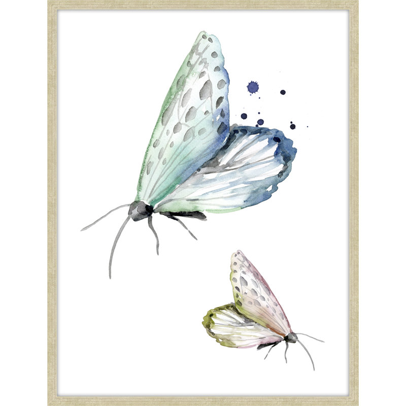 Whimsical Moths 3 Painting, 42" H x 32" W x 2" D