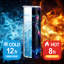 20 oz Gobelet en acier inoxydable à double paroi isolé sous vide avec couvercle et paille, galaxie néon