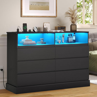 Jaynae 50.4'' W 6 - Drawer Dresser
