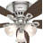 Builder Low Profile 52" 5 - Blade Flush Mount Ceiling Fan with Lights and Pull Chains-56421043
