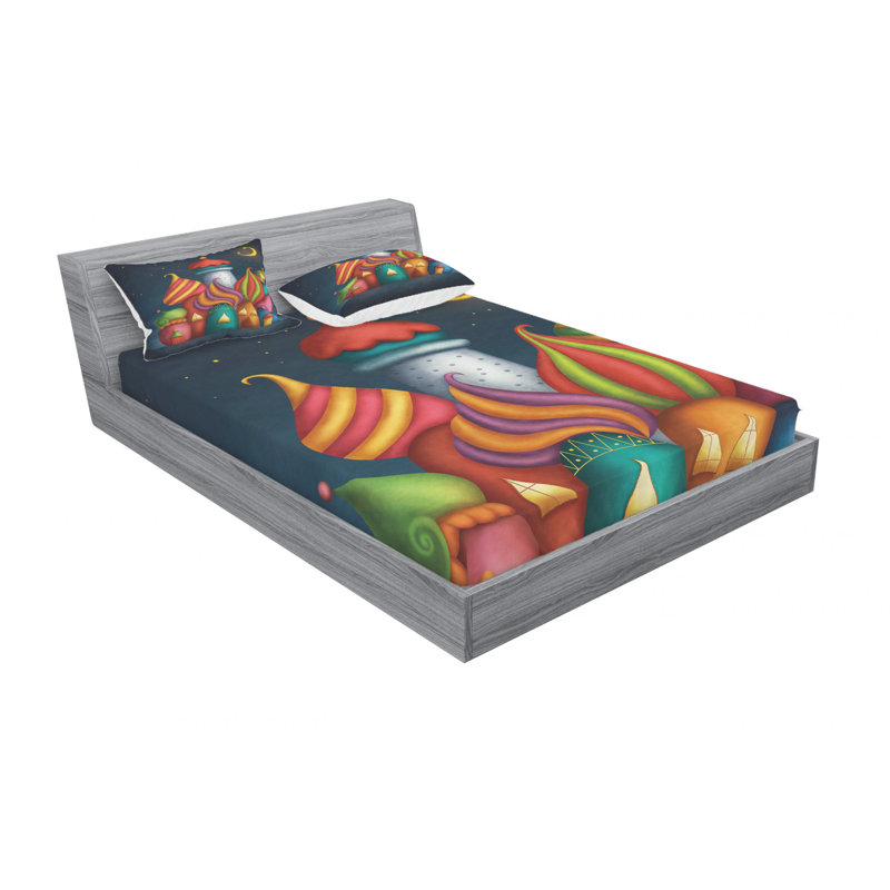 Microfiber Sheet Set, Queen Sheet Set with Fitted Sheet