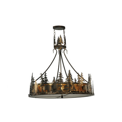Lustree tambour 4 lumières lanterne