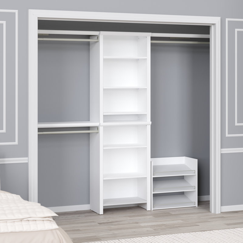 Impressions 25" Tower With Top Shelves And Shoe Storage