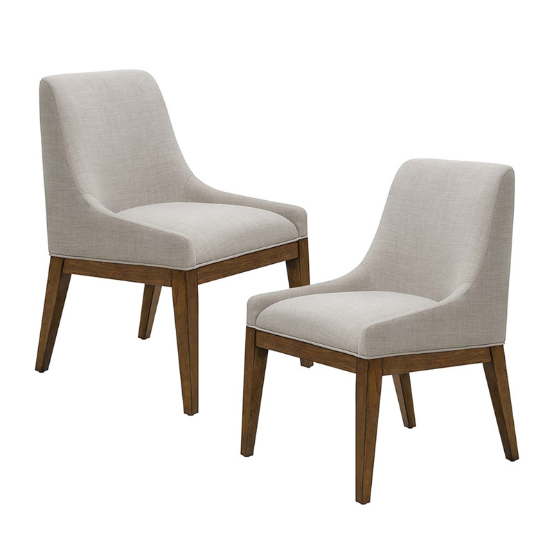 Chaise de salle à manger rembourrée, ensemble de 2