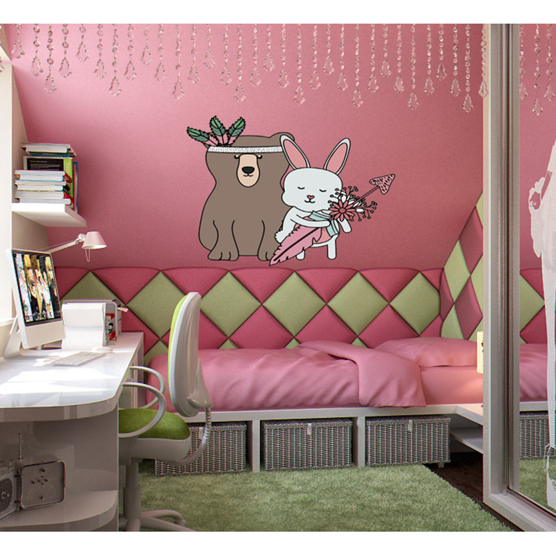 Animals Wall Decal, 33" H x 33" W