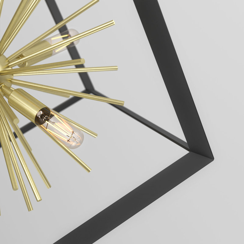 Lustre géométrique à 6 lumières Lorola