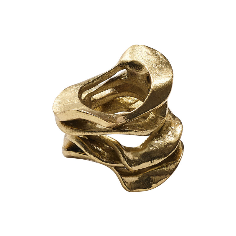 Flux Napkin Ring, Gold