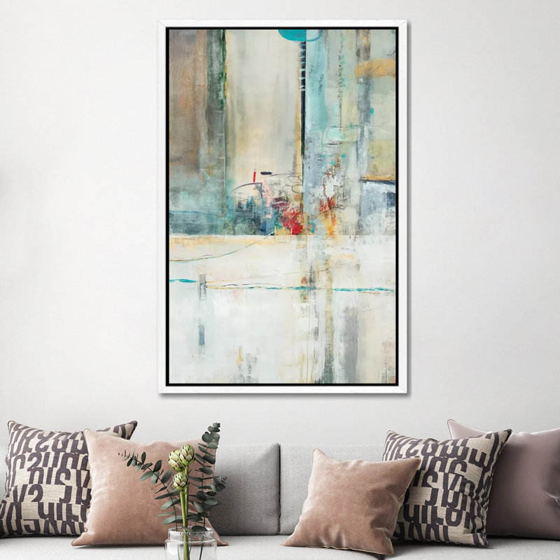 Inference by Nancy Ngo - Print on Canvas, White Framed, 152.5 cm H x 101.5 cm W