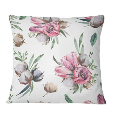 Floral Throw Pillow