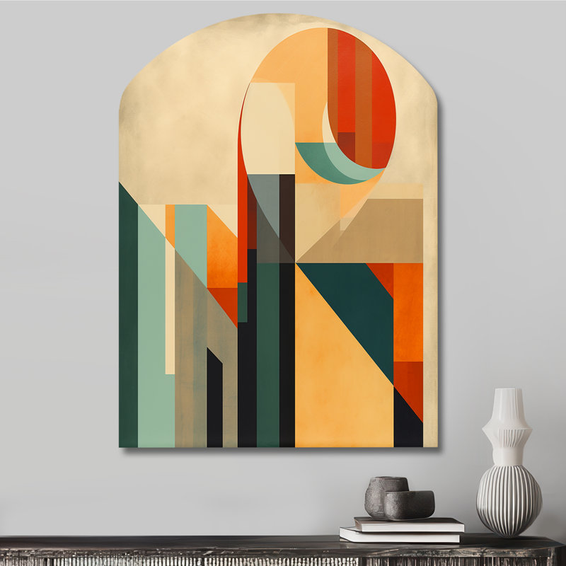 Art mural asymétrique Cvja - Modern Midcentury Arch, H 34 po x l 25 po