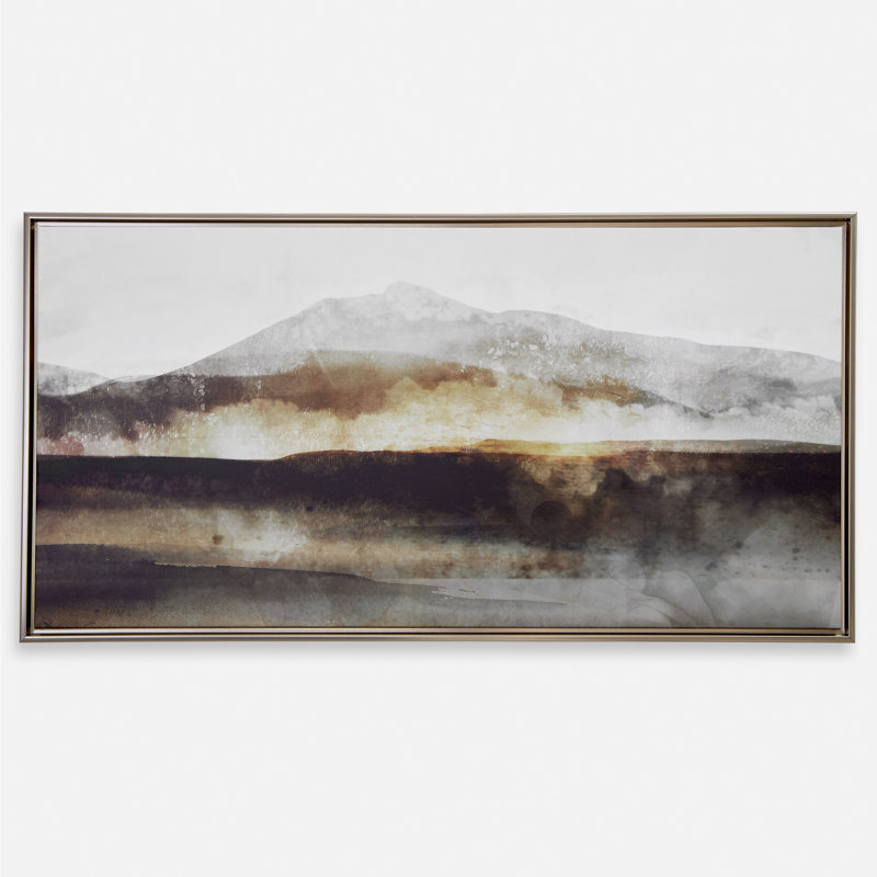 Uttermost Splash Of Land Framed Canvas